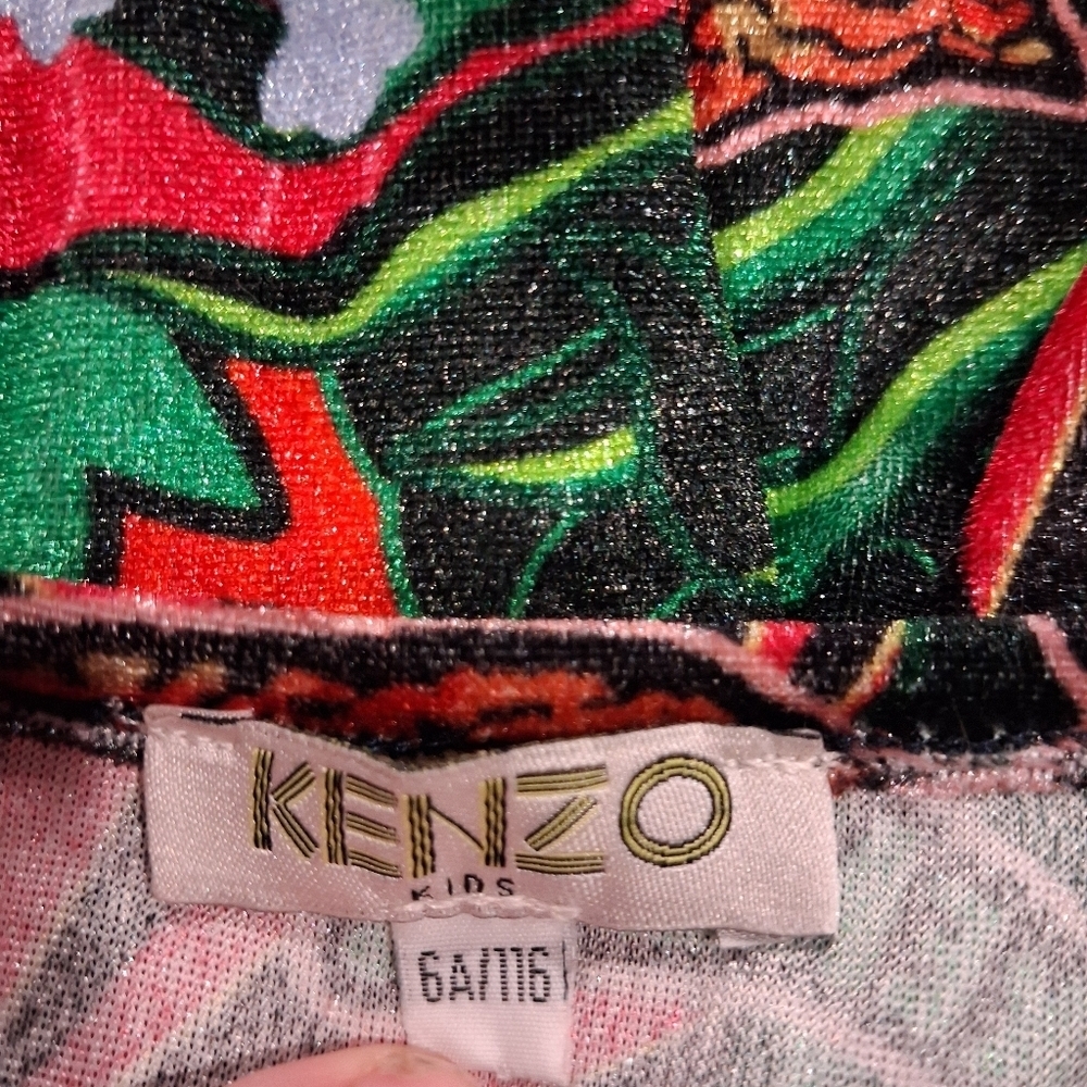 Kenzo Kids Size 6yr Jungle Big Cat Print Dress - Picture 4 of 6